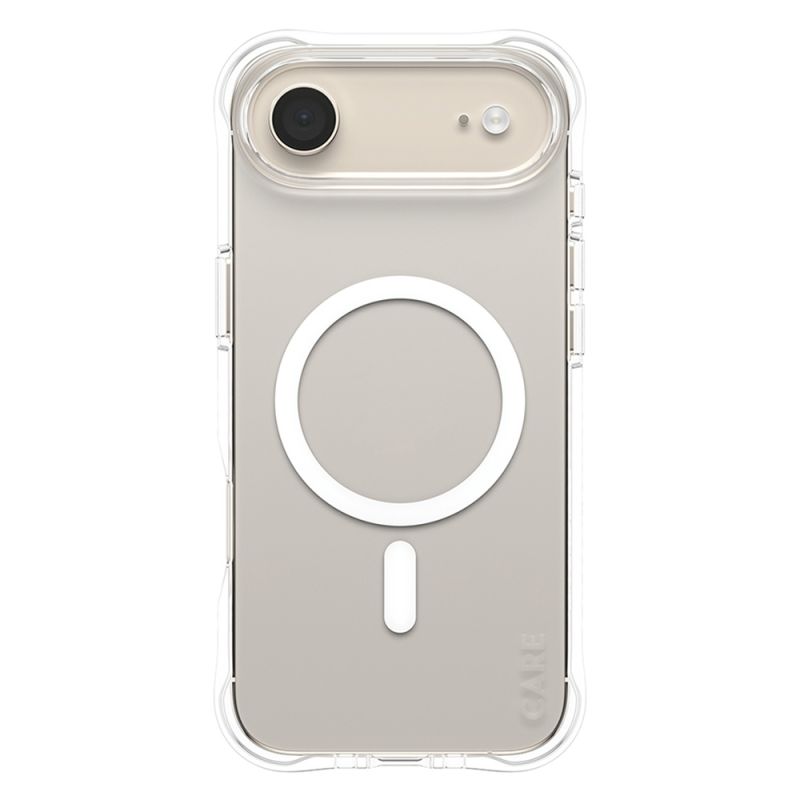 Husa pentru iPhone 17 Air - PanzerGlass® CARE Fashionable w. White MagSafe - Transparent
