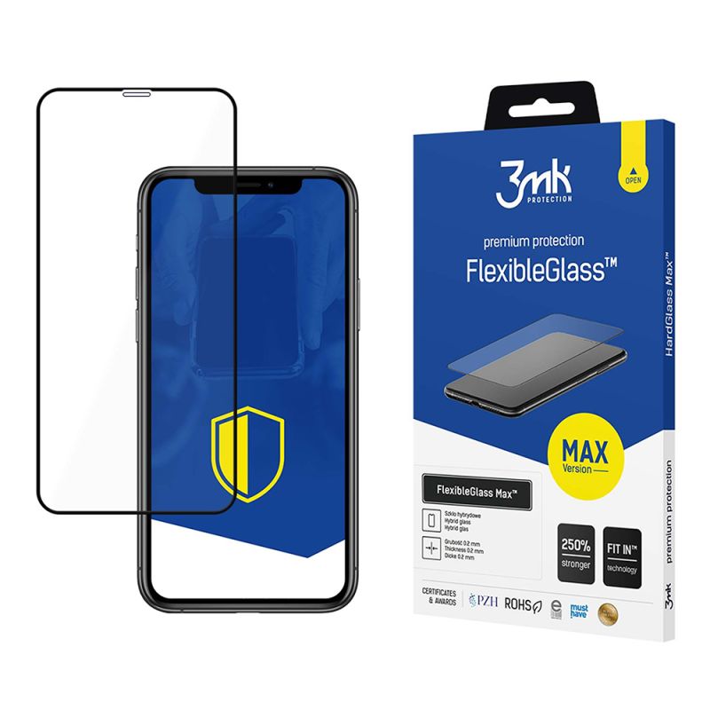 Folie pentru iPhone XR / iPhone 11 - 3mk FlexibleGlass Max - Black