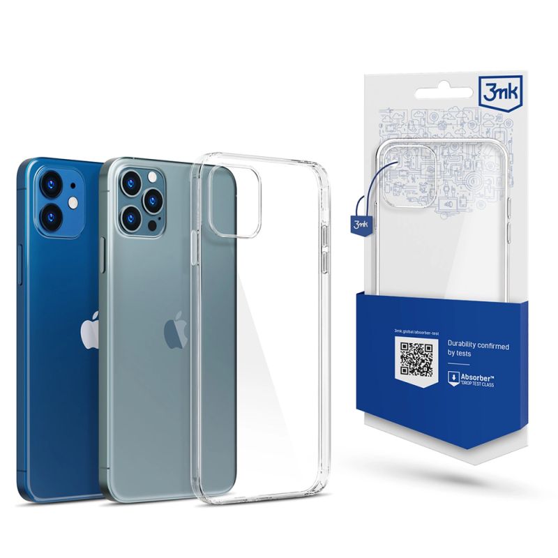 Husa pentru iPhone 12 / iPhone 12 Pro - 3mk Clear Case - Transparent