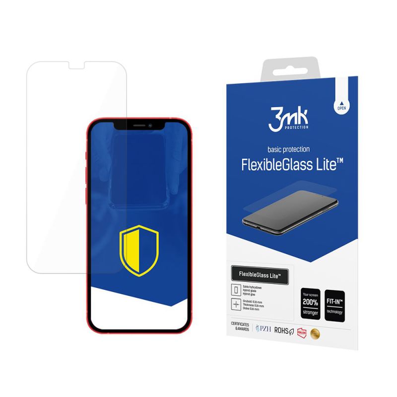 Folie pentru iPhone 12 Pro / iPhone 12 - 3mk FlexibleGlass Lite - Clear