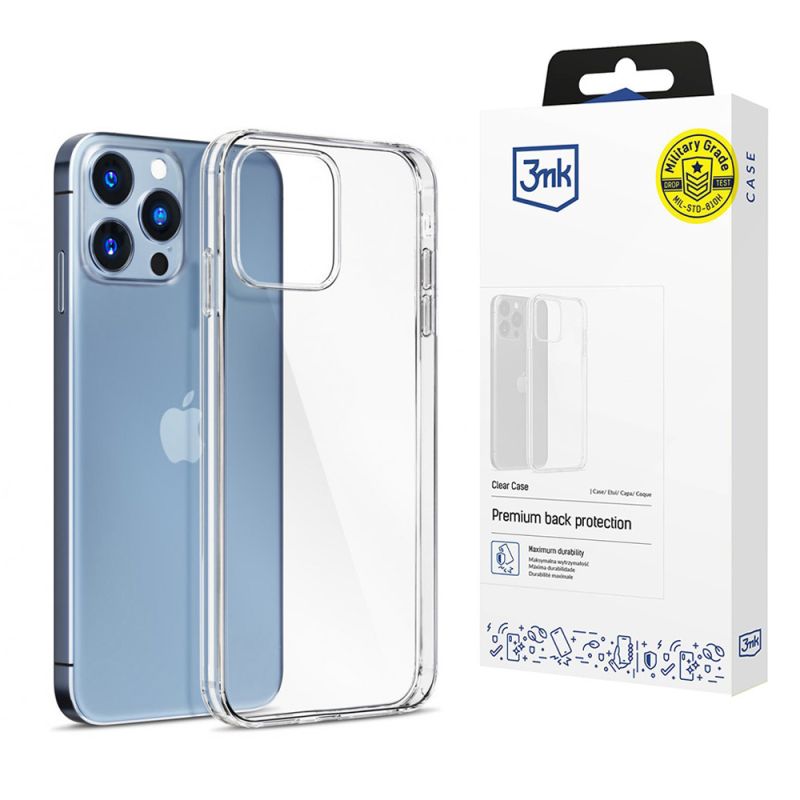 Husa pentru iPhone 14 Pro Max - 3mk Clear Case - Transparent