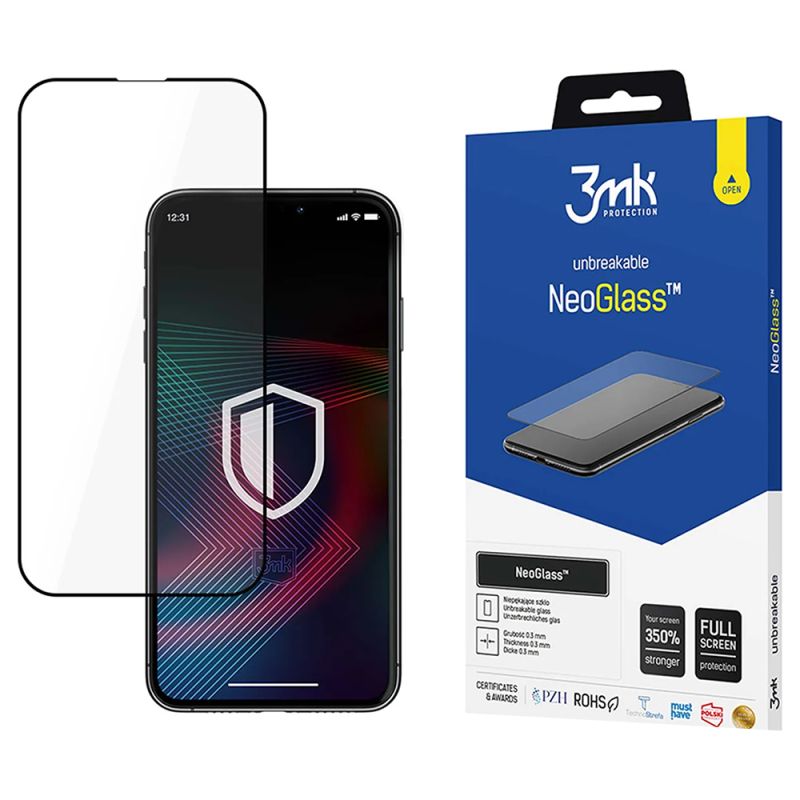 Folie pentru iPhone 14 Pro Max - 3mk NeoGlass Screen Protector - Black