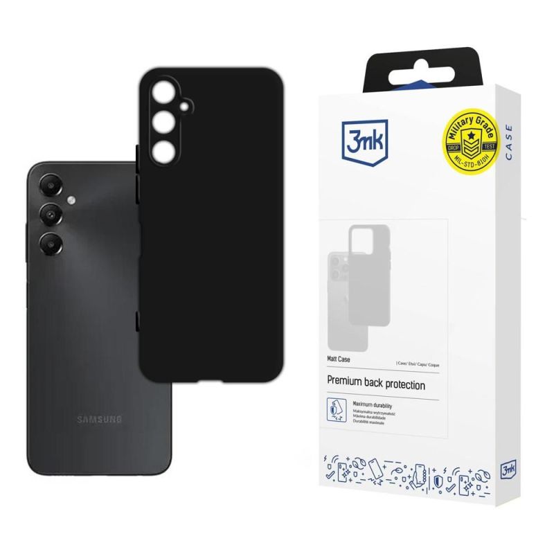 Husa pentru Samsung Galaxy A05s - 3mk Matt Case - Black