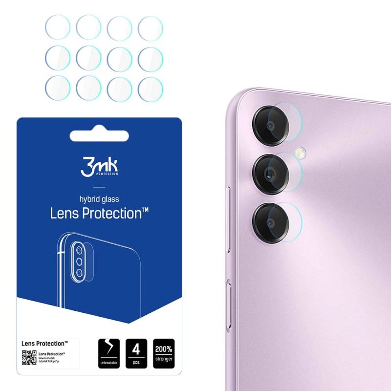 Folie pentru Samsung Galaxy A05s (set 4) - 3mk Lens Protection - Clear