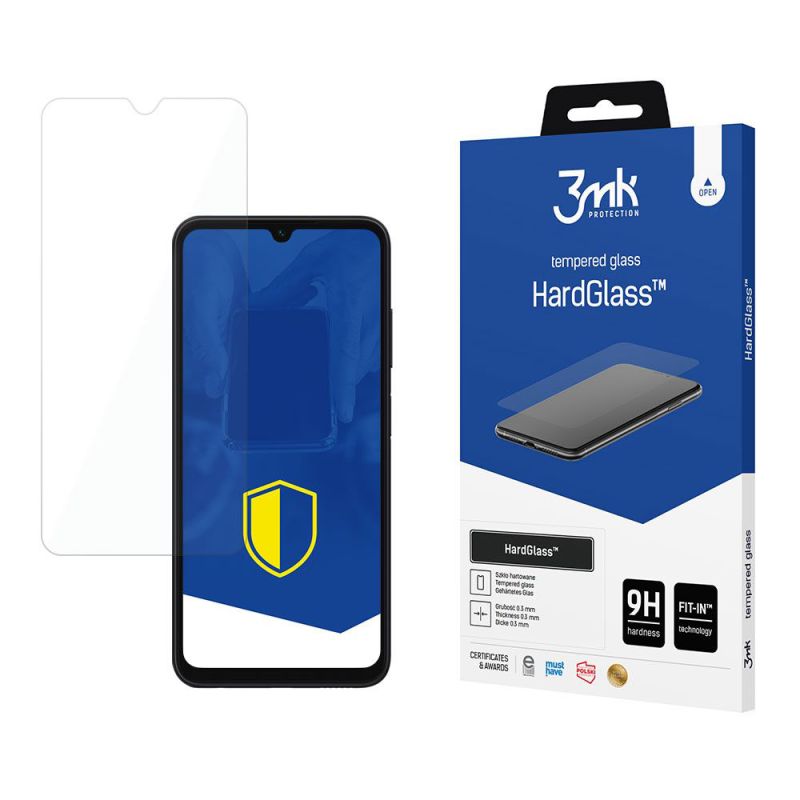 Folie pentru Samsung Galaxy A05s - 3mk HardGlass Screen Protector - Clear