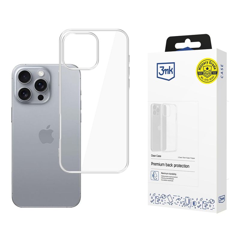 Husa pentru iPhone 16 Pro - 3mk Clear Case - Transparent