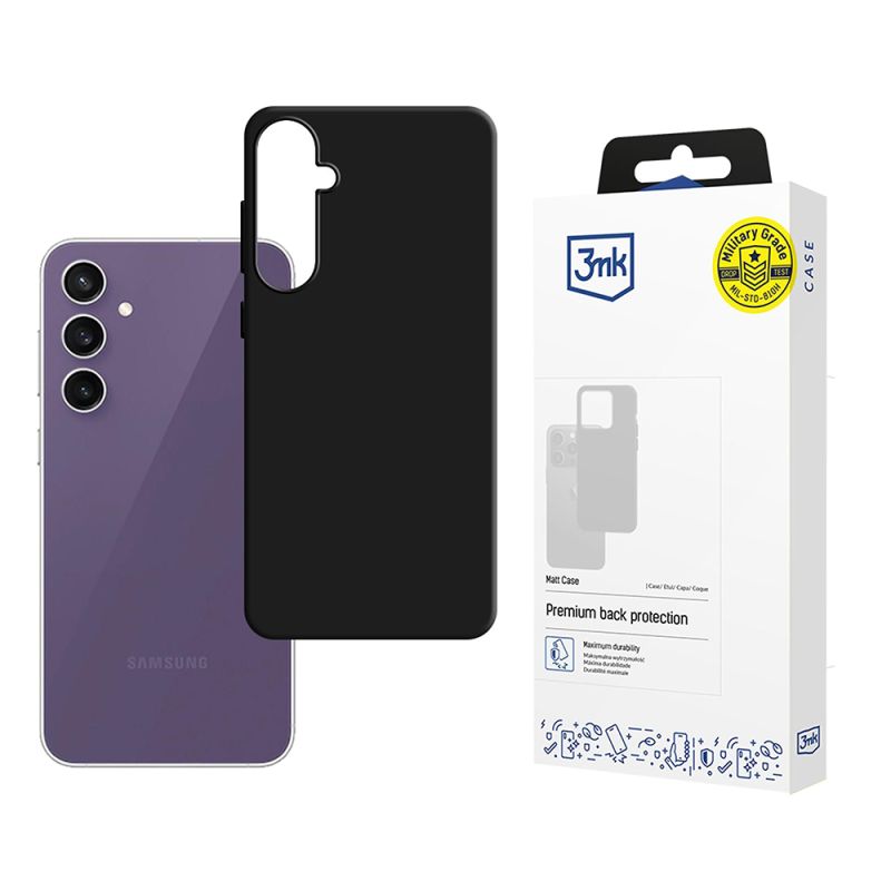 Husa pentru Samsung Galaxy S24 FE - 3mk Matt Case - Black