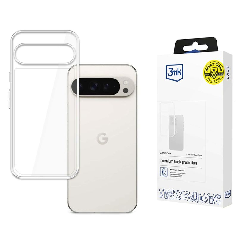 Husa pentru Google Pixel 9 Pro XL - 3mk Armor Case - Transparent