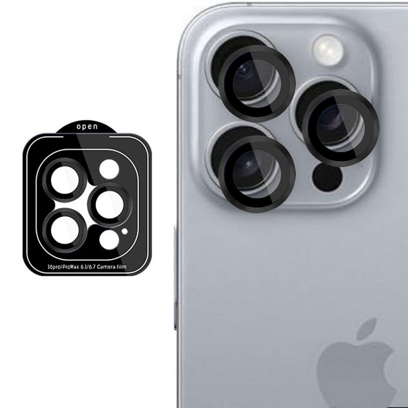 Folie pentru iPhone 16 Pro / iPhone 16 Pro Max - 3mk Lens Protection Pro - Black