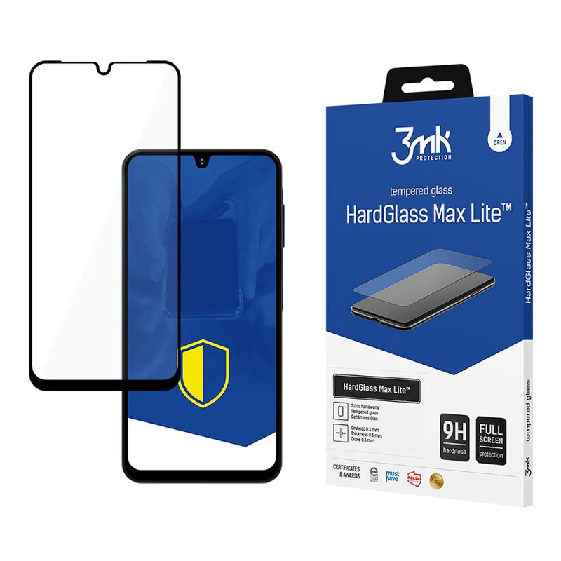 Folie pentru Samsung Galaxy A16 4G / A16 5G / A26 / A17 4G / A17 5G - 3mk HardGlass Max Lite Tempered Screen Protector - Black