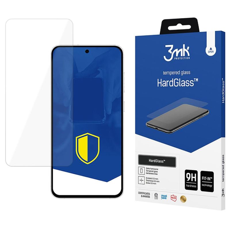 Folie pentru Samsung Galaxy S24 FE - 3mk HardGlass Tempered Screen Protector - Clear