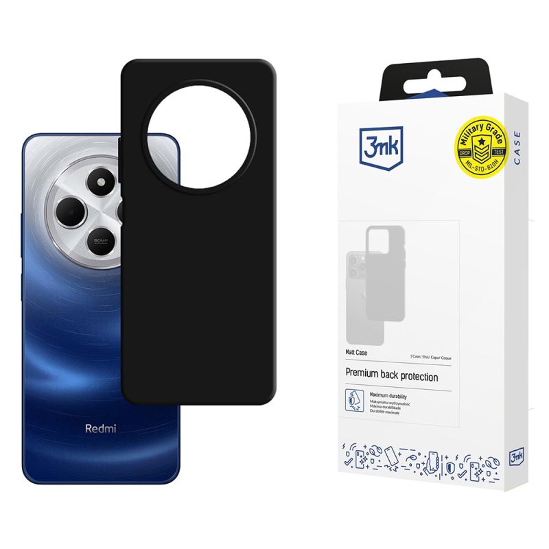 Husa pentru Xiaomi Redmi 14C / Poco C75 - 3mk Matt Case - Black