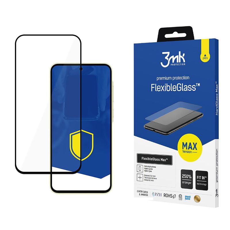 Folie pentru Samsung Galaxy A35 5G - 3mk FlexibleGlass Max - Black