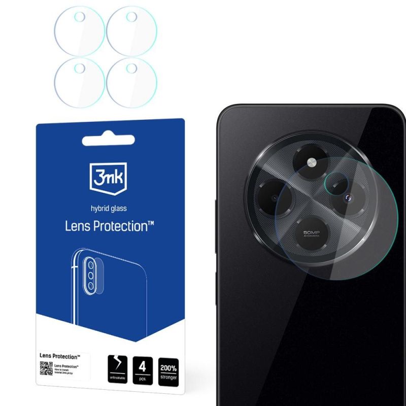 Folie pentru Xiaomi Redmi 14C / Poco C75 (set 4) - 3mk Lens Protection - Clear