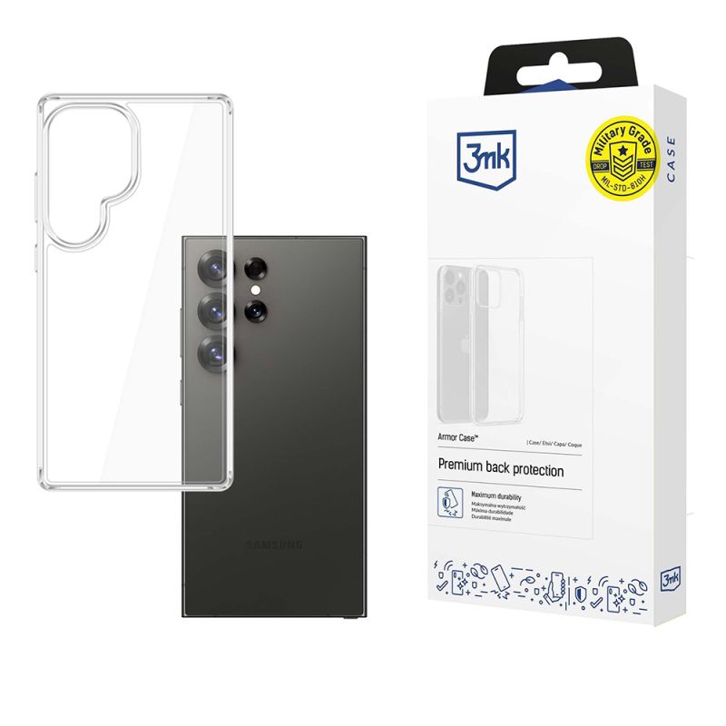 Husa pentru Samsung Galaxy S25 Ultra - 3mk Armor Case - Transparent