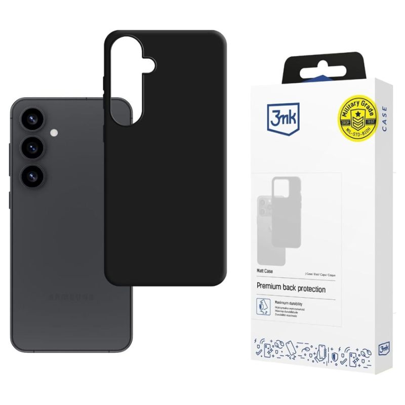 Husa pentru Samsung Galaxy S25 - 3mk Matt Case - Black