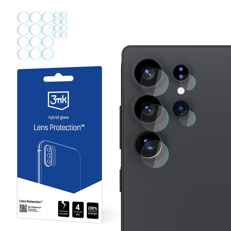 Folie pentru Samsung Galaxy S25 Ultra (set 4) - 3mk Lens Protection - Clear