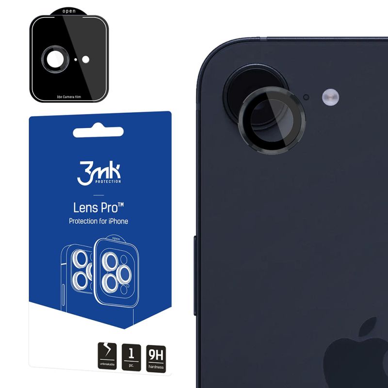 Folie pentru iPhone 16e / iPhone 17e - 3mk Lens Protection Pro - Clear
