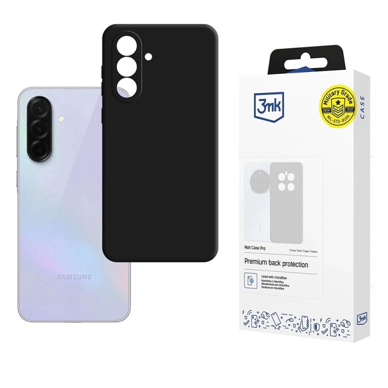 Husa pentru Samsung Galaxy A36 5G - 3mk Matt Case Pro - Black