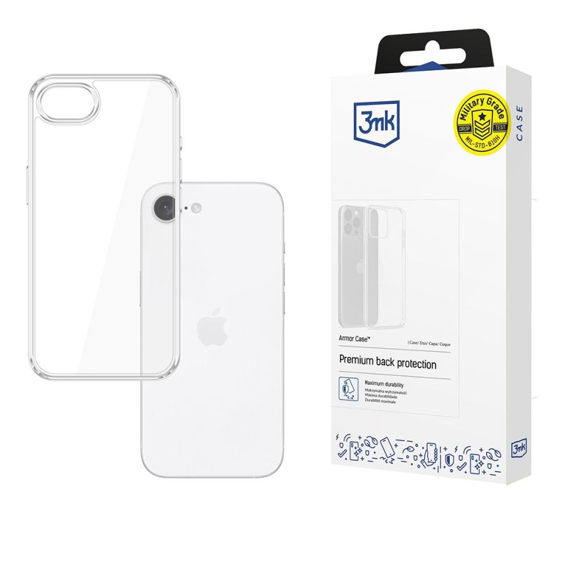 Husa pentru iPhone 16e / iPhone 17e - 3mk Armor Case - Transparent
