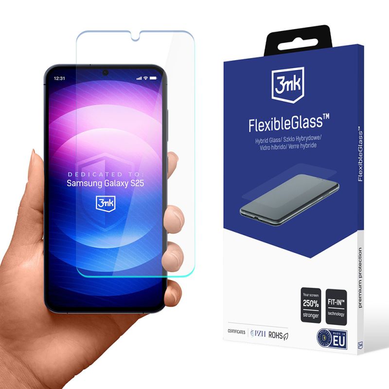 Folie pentru Samsung Galaxy S25 - 3mk FlexibleGlass - Clear
