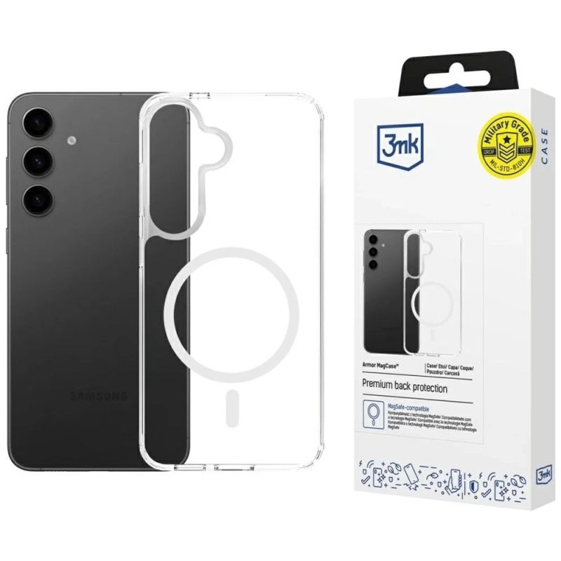 Husa pentru Samsung Galaxy S25 / S24 - 3mk Armor MagCase - Transparent
