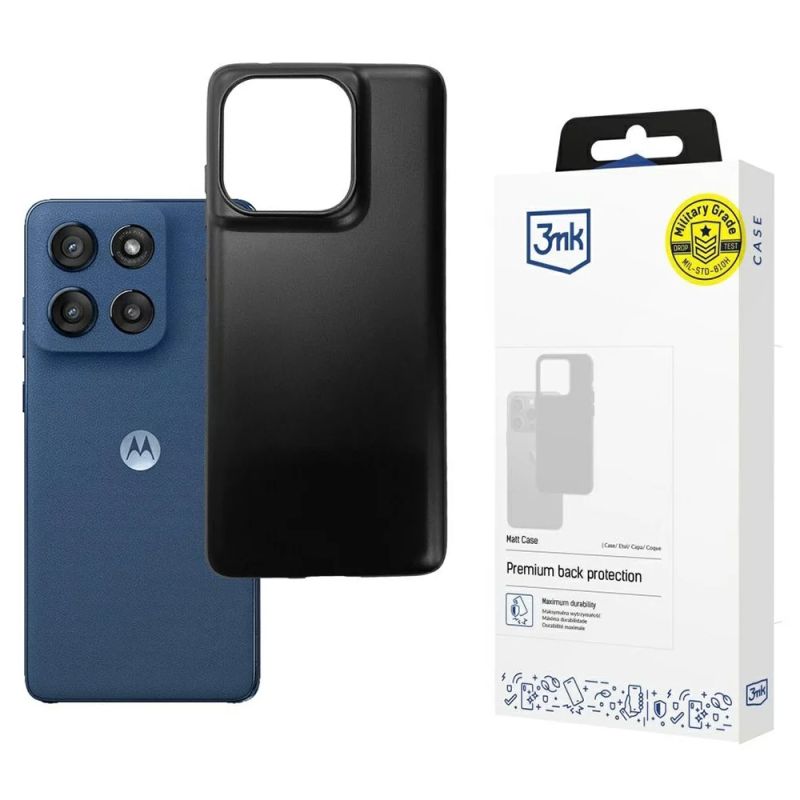 Husa pentru Motorola Moto Edge 60 / Edge 60 Fusion - 3mk Matt Case - Black
