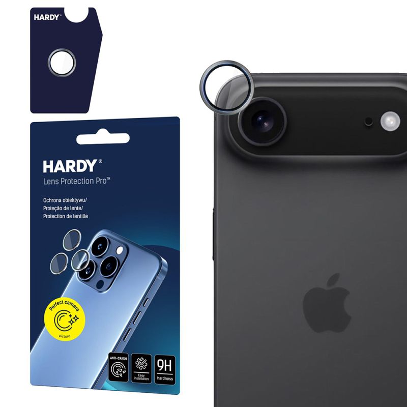 Folie pentru iPhone 17 Air - 3mk Hardy Lens Protection Pro - Titanium Gray