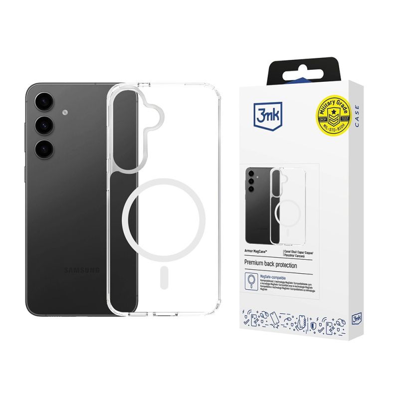 Husa pentru Samsung Galaxy S25 FE - 3mk Armor MagCase - Transparent