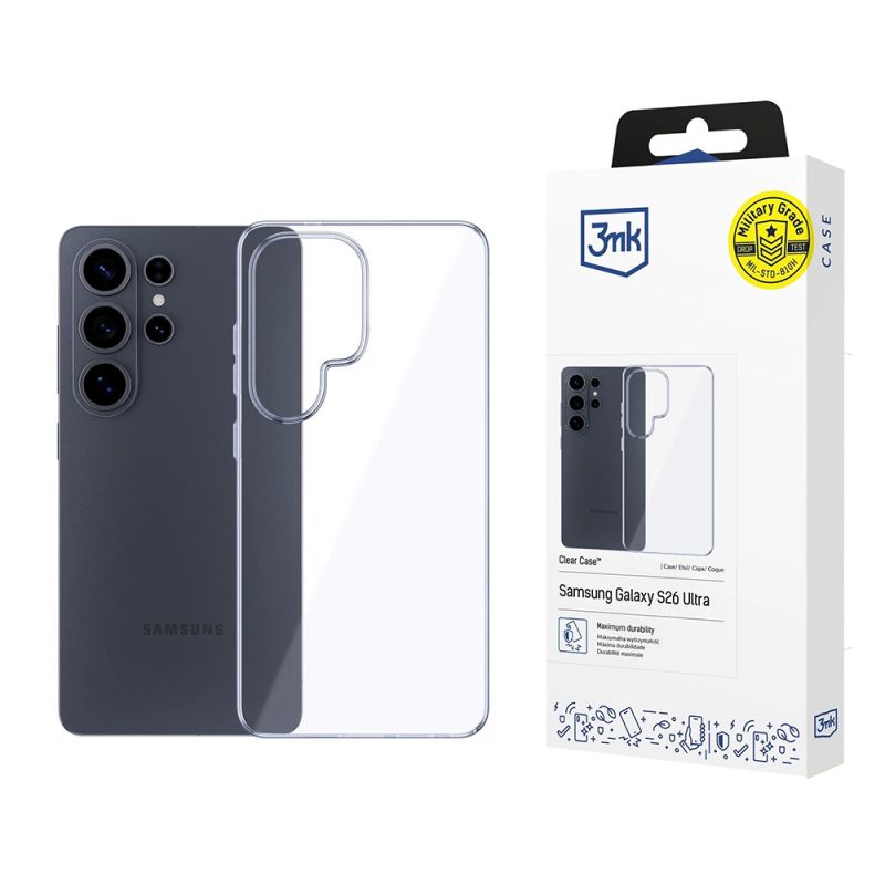Husa pentru Samsung Galaxy S26 Ultra - 3mk Clear Case - Transparent