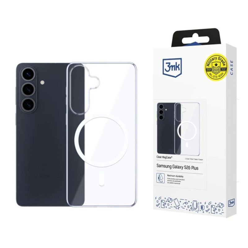 Husa pentru Samsung Galaxy S26 - 3mk Clear MagCase - Transparent