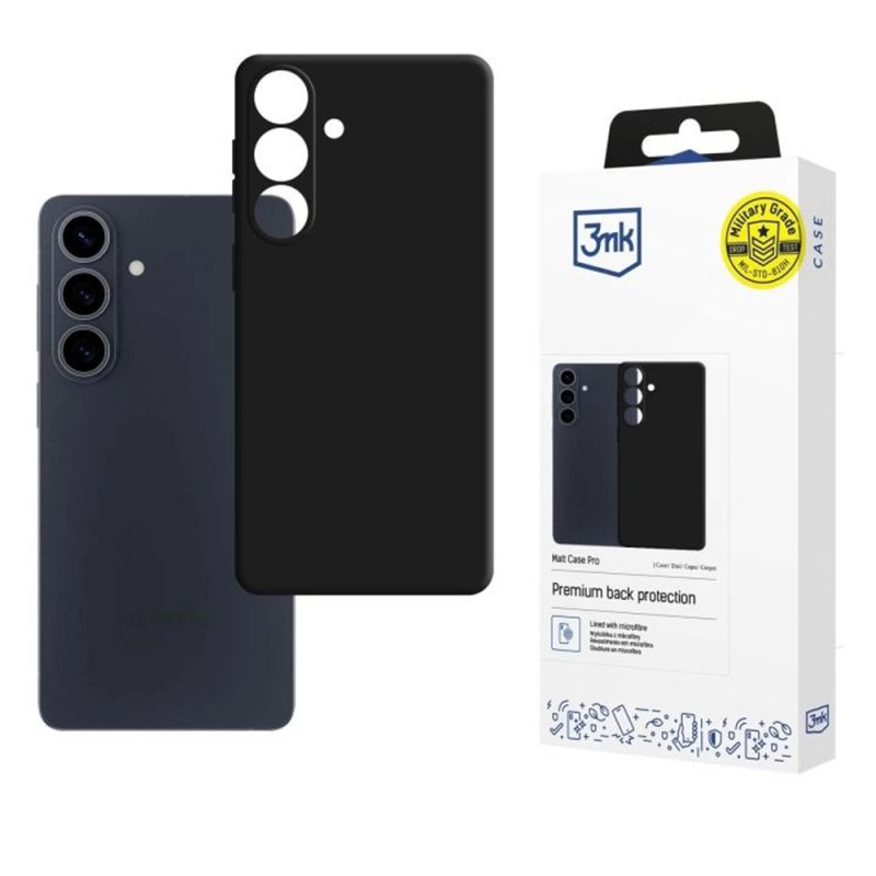 Husa pentru Samsung Galaxy S26 - 3mk Matt Case Pro - Black