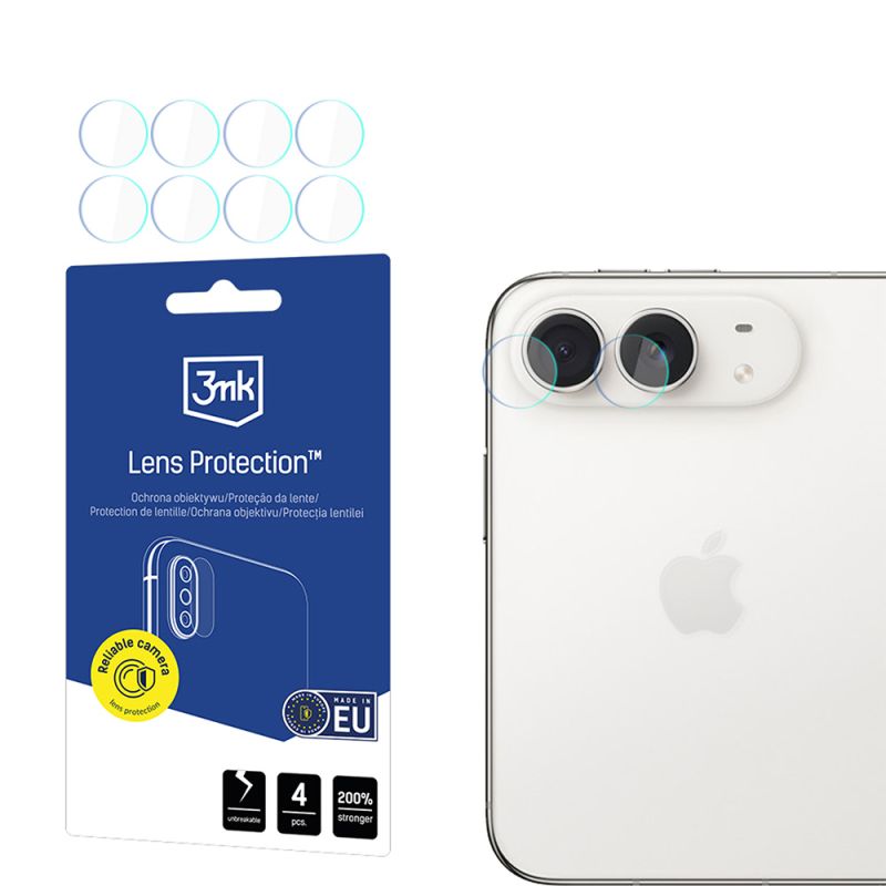 Folie pentru iPhone Duo (set 4) - 3mk Lens Protection - Clear