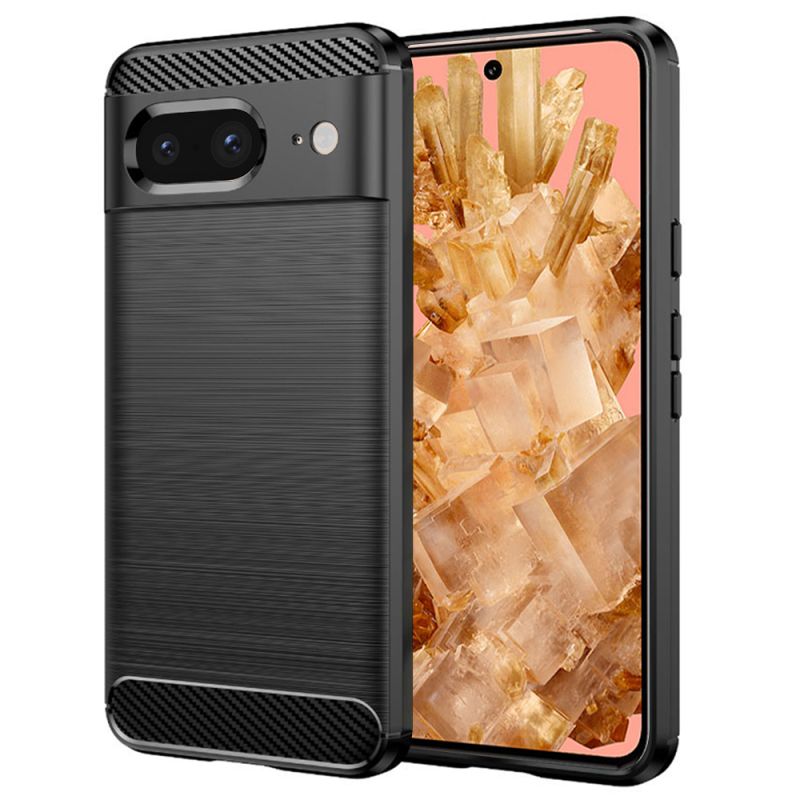Husa pentru Google Pixel 8 - Techsuit Carbon Silicone - Black