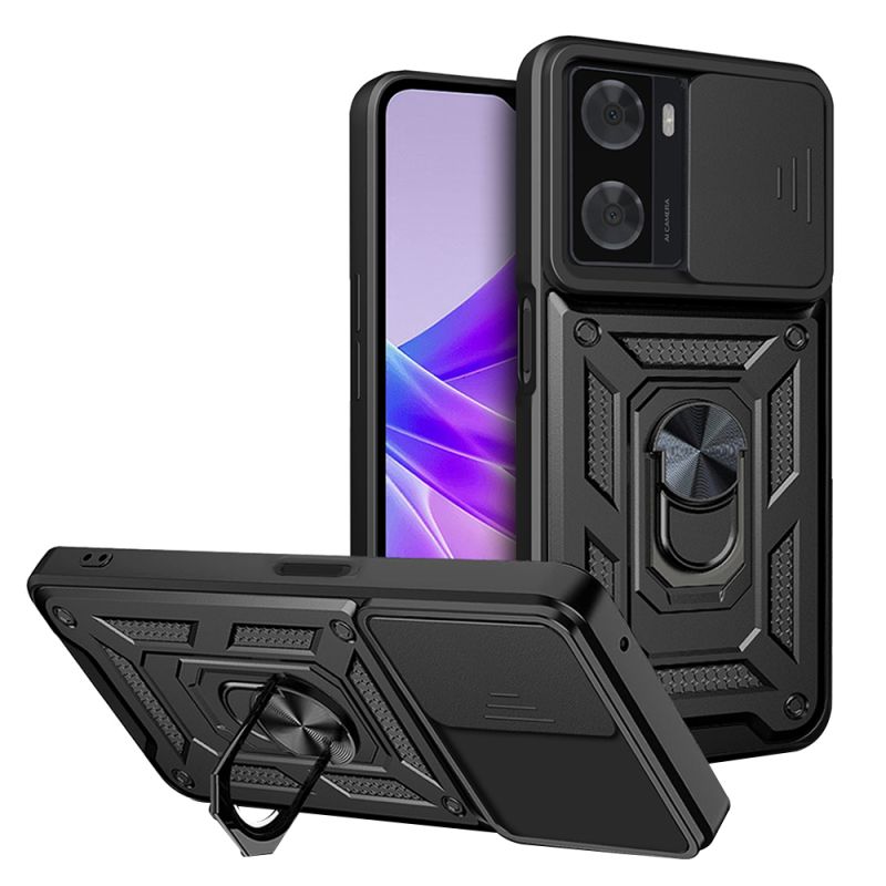 Husa pentru Oppo A57 4G / A57s / OnePlus Nord N20 SE - Techsuit CamShield Series - Black