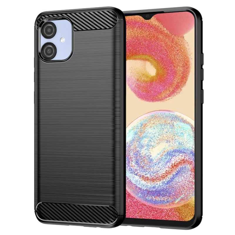 Husa pentru Samsung Galaxy A04e / M04 - Techsuit Carbon Silicone - Black