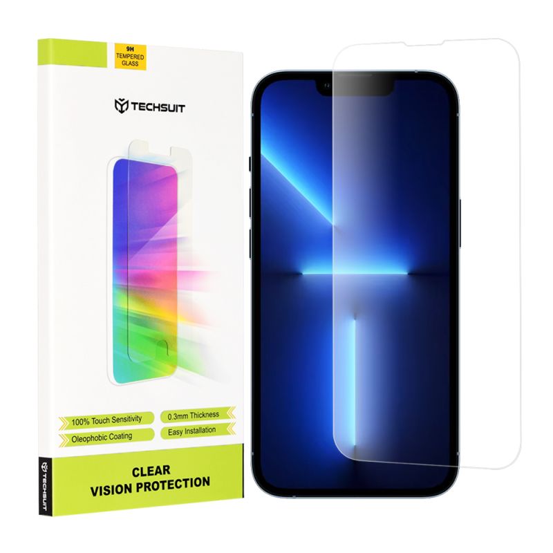 Folie pentru iPhone 13 Pro Max / iPhone 14 Plus - Techsuit Clear Vision Glass - Transparent