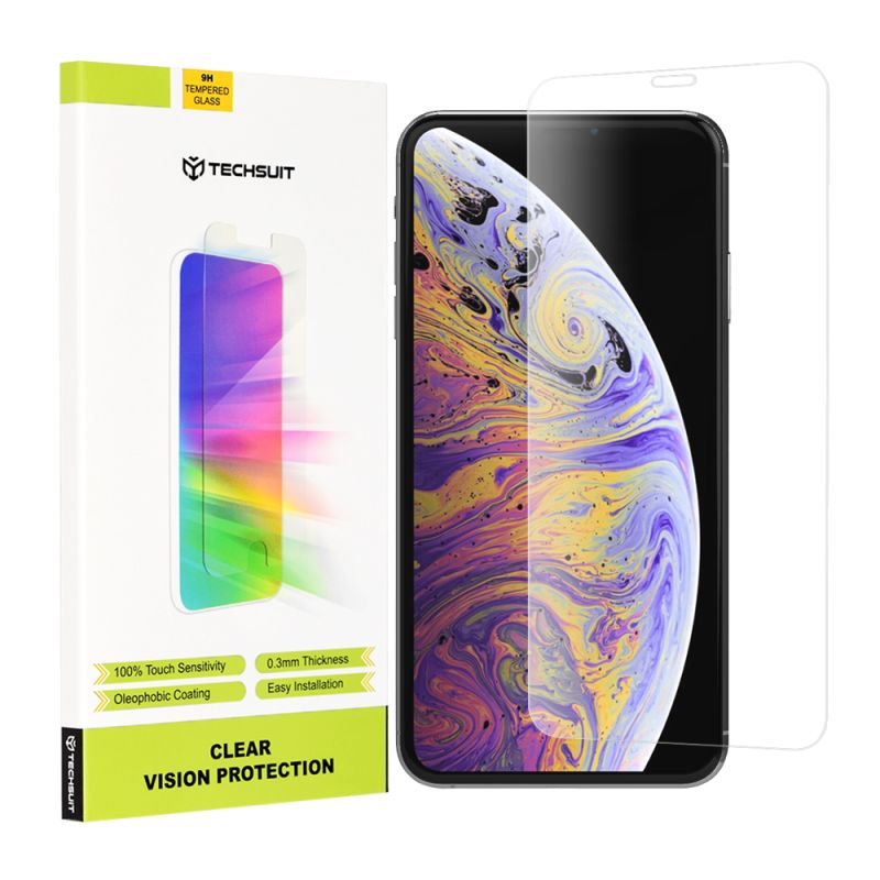 Folie pentru iPhone XS Max / iPhone 11 Pro Max - Techsuit Clear Vision Glass - Transparent