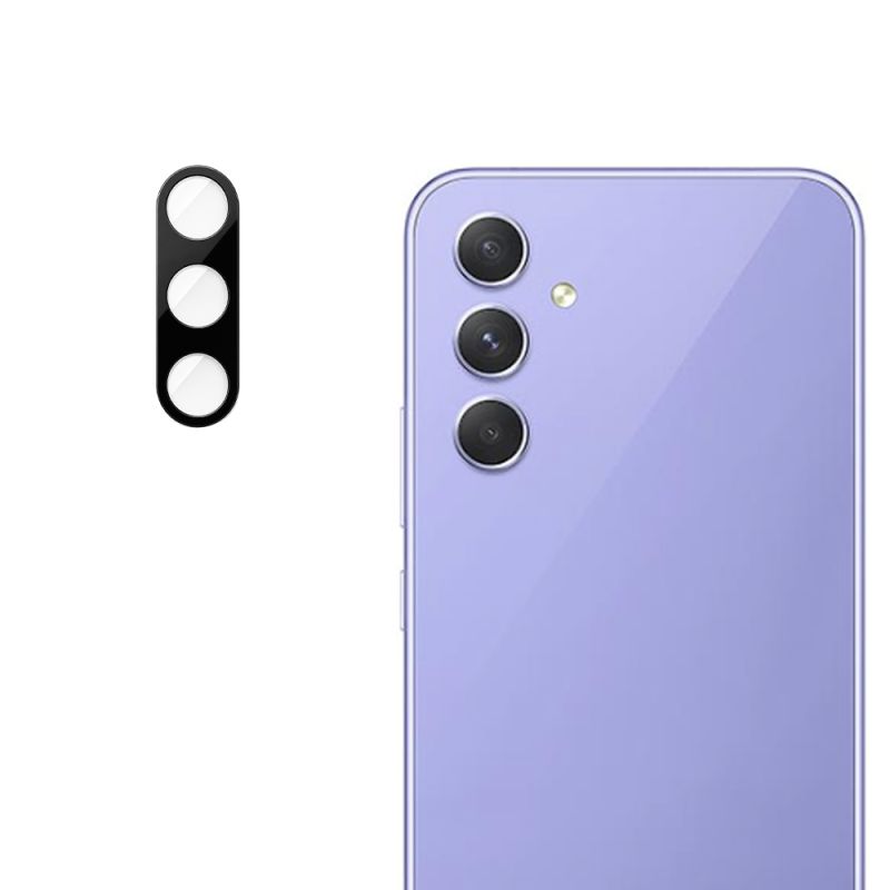 Folie Camera pentru Samsung Galaxy A54 - Techsuit Full Camera Glass - Black