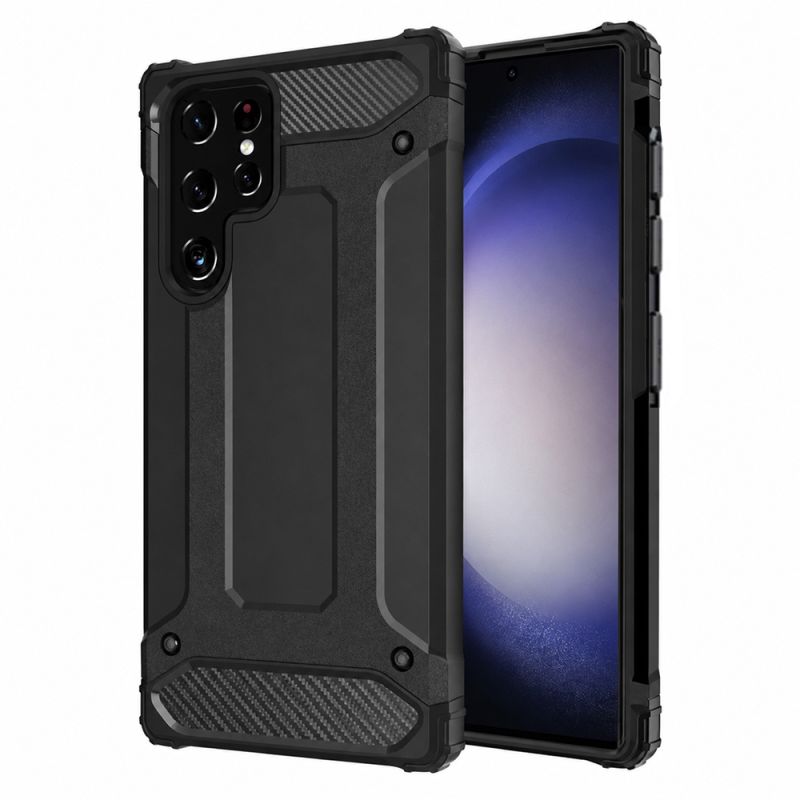 Husa pentru Samsung Galaxy S23 Ultra - Techsuit Hybrid Armor - Black