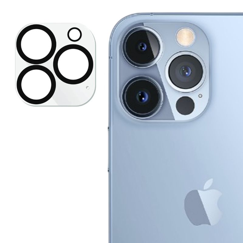 Folie pentru iPhone 13 Pro / iPhone 13 Pro Max - Lito S+ Camera Glass Protector - Black/Transparent