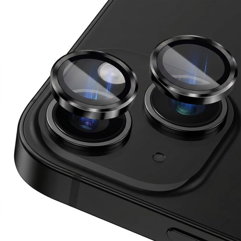 Folie pentru iPhone 14 / iPhone 14 Plus - Lito S+ Camera Glass Protector - Black/Transparent
