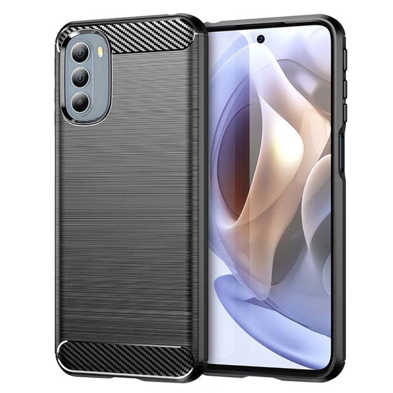 Husa pentru Motorola Moto G31 4G / Moto G41 4G - Techsuit Carbon Silicone - Black