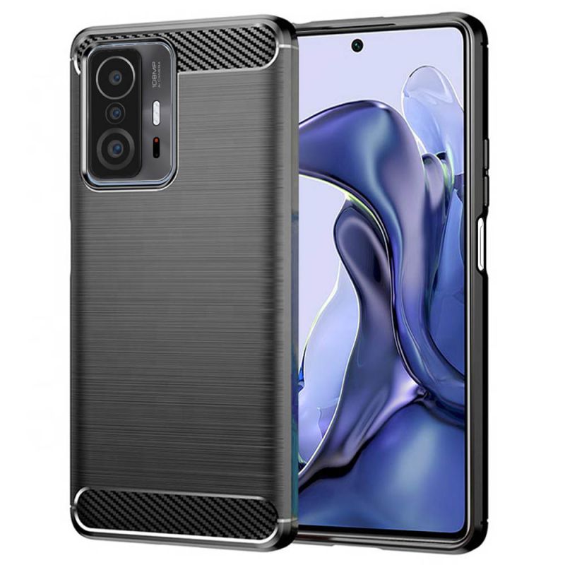 Husa pentru Xiaomi 11T / 11T Pro - Techsuit Carbon Silicone - Black