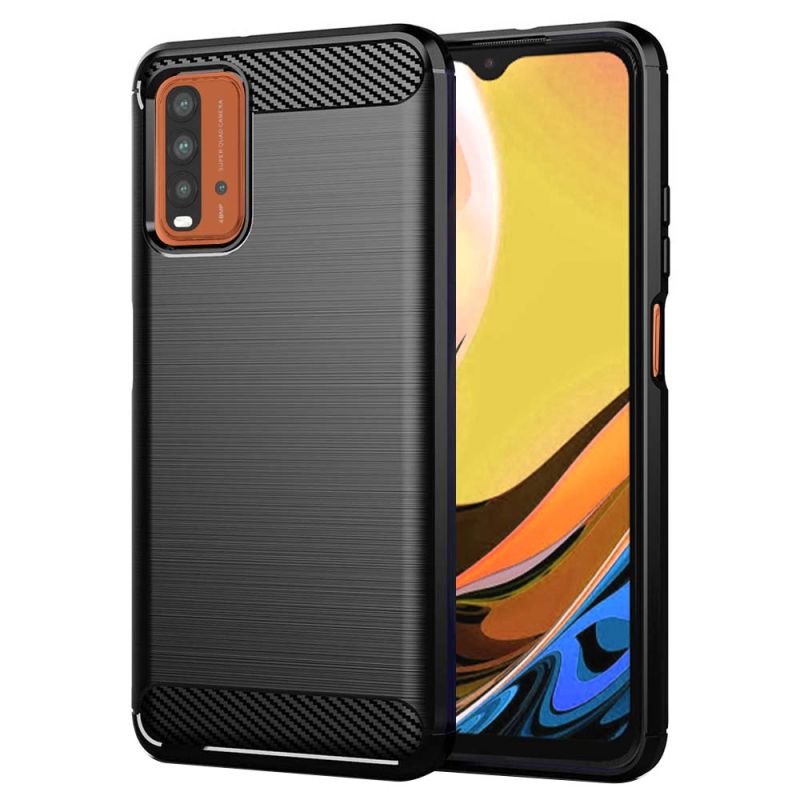 Husa pentru Xiaomi Redmi 9T / Redmi 9 Power - Techsuit Carbon Silicone - Black