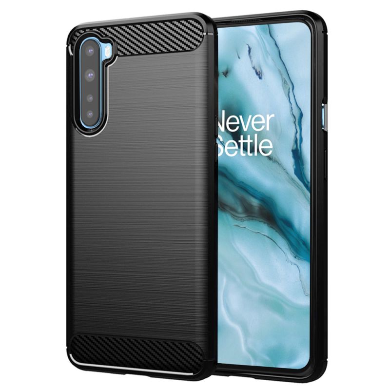 Husa pentru OnePlus Nord 5G - Techsuit Carbon Silicone - Black