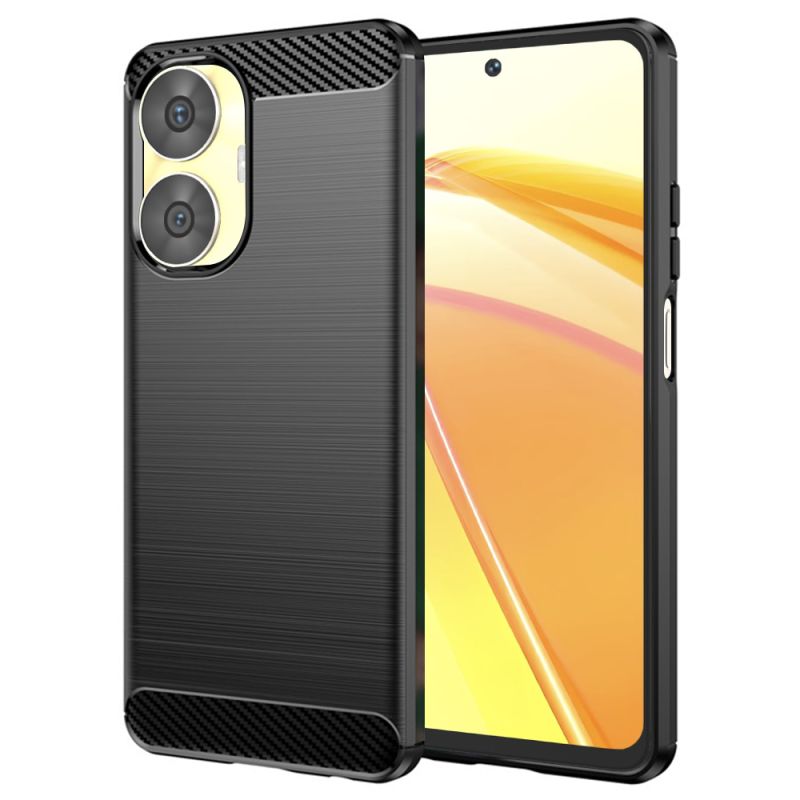 Husa pentru Realme C55 - Techsuit Carbon Silicone - Black