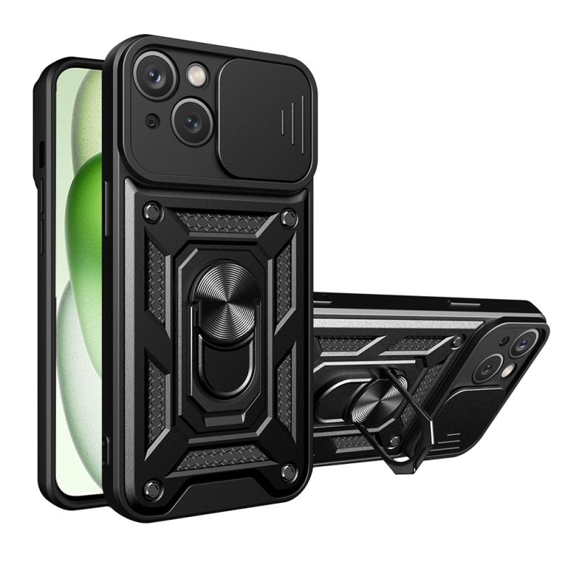 Husa pentru iPhone 15 - Techsuit CamShield Series - Black
