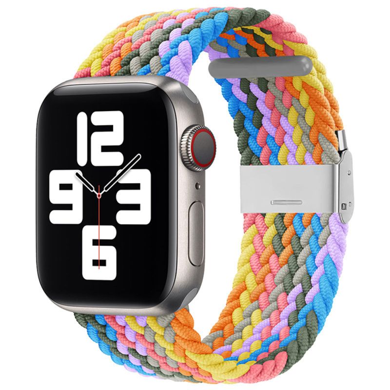 Curea pentru Apple Watch 1/2/3/4/5/6/7/8/9/10/11/12/SE/SE 2/SE 3/Ultra/Ultra 2/Ultra 3/Ultra 4 (42/44/45/46/49mm) - Techsuit Watchband (W032) - Heartbeat Purple