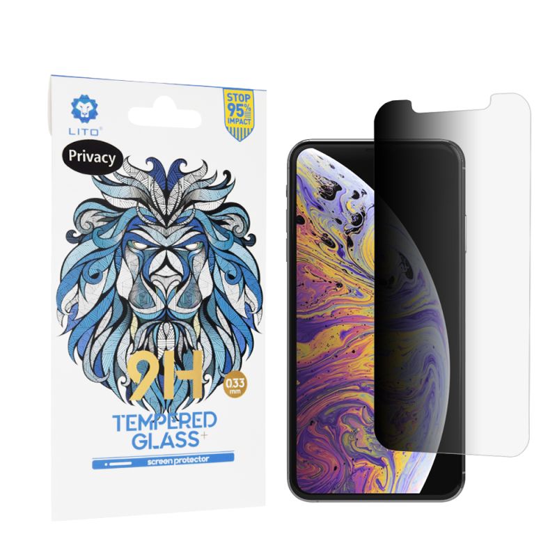 Folie pentru iPhone XS Max / iPhone 11 Pro Max - Lito 2.5D Classic Glass - Privacy